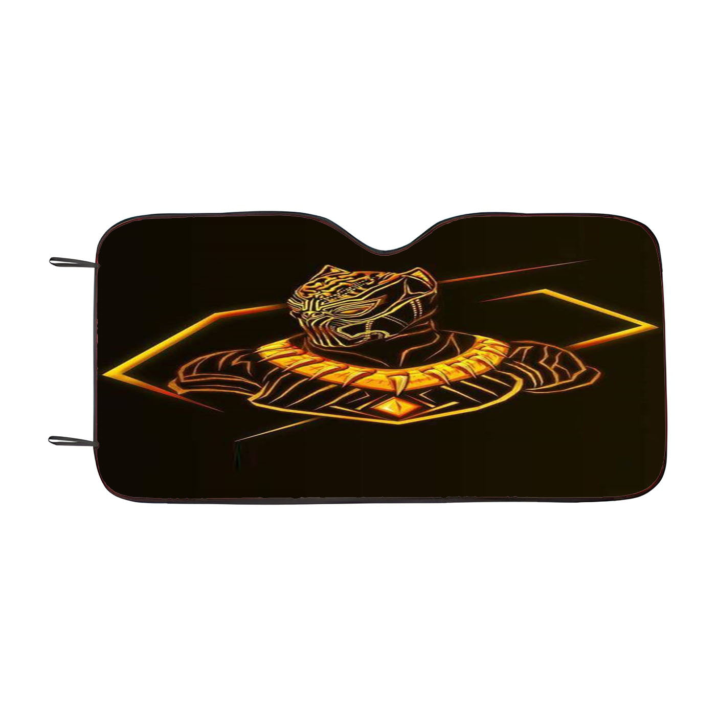 Black Panther Neon Car Windshield Sunshade
