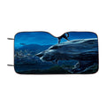 Black Panther Night Poster Car Windshield Sunshade
