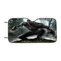 Black Panther Ready To Fight Car Windshield Sunshade