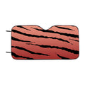 Black Peach Gradient Tiger Skin Texture Nature Pattern Car Windshield Sunshade