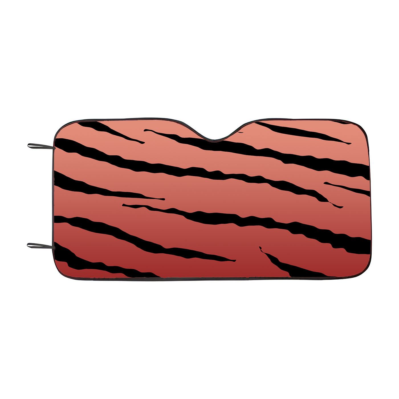 Black Peach Gradient Tiger Skin Texture Nature Pattern Car Windshield Sunshade