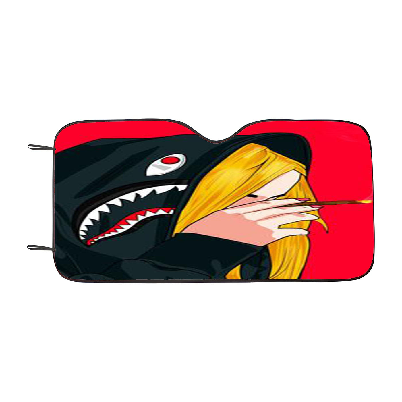 Black Shark Bape Car Windshield Sunshade