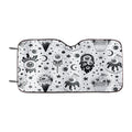 Black Skull Car Windshield Sunshade