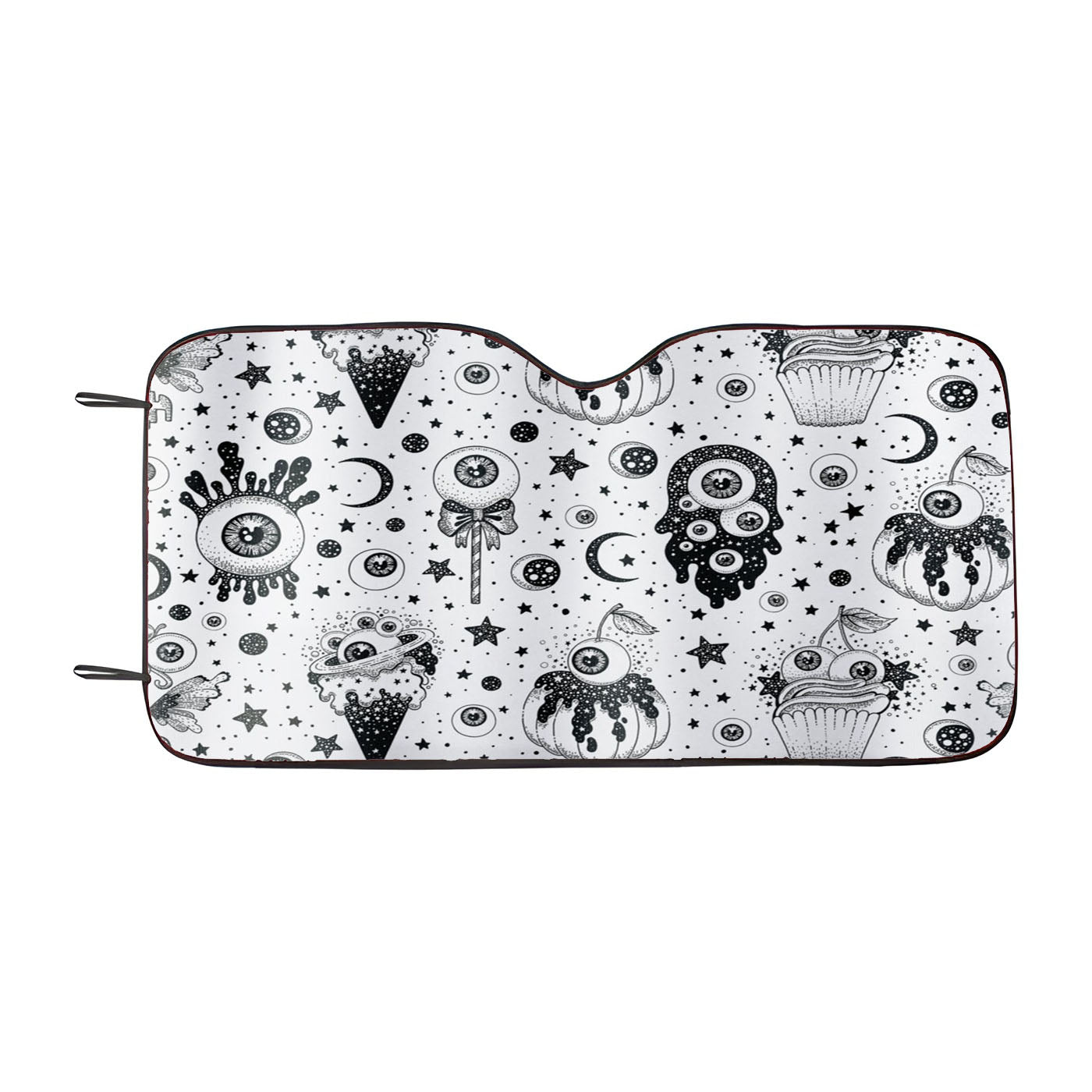 Black Skull Car Windshield Sunshade