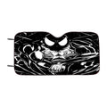 Black Spider Man Cartoon Art Car Windshield Sunshade