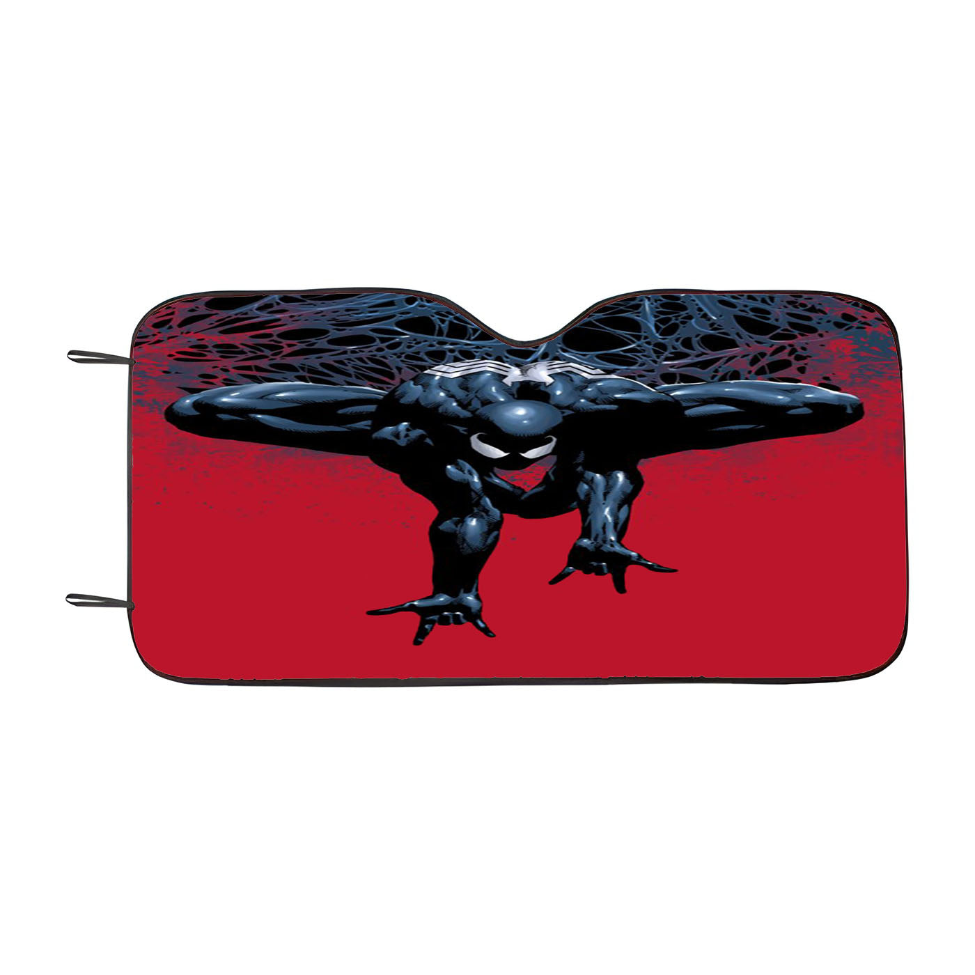 Black Spiderman Comic Art Car Windshield Sunshade