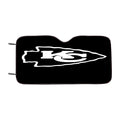 Black White Kansas City Chiefs Logo Car Windshield Sunshade