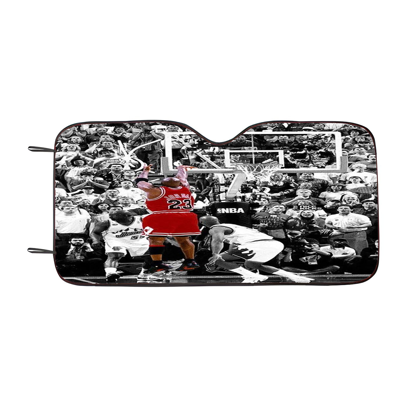 Black White Michael Jordan Last Shot Car Windshield Sunshade