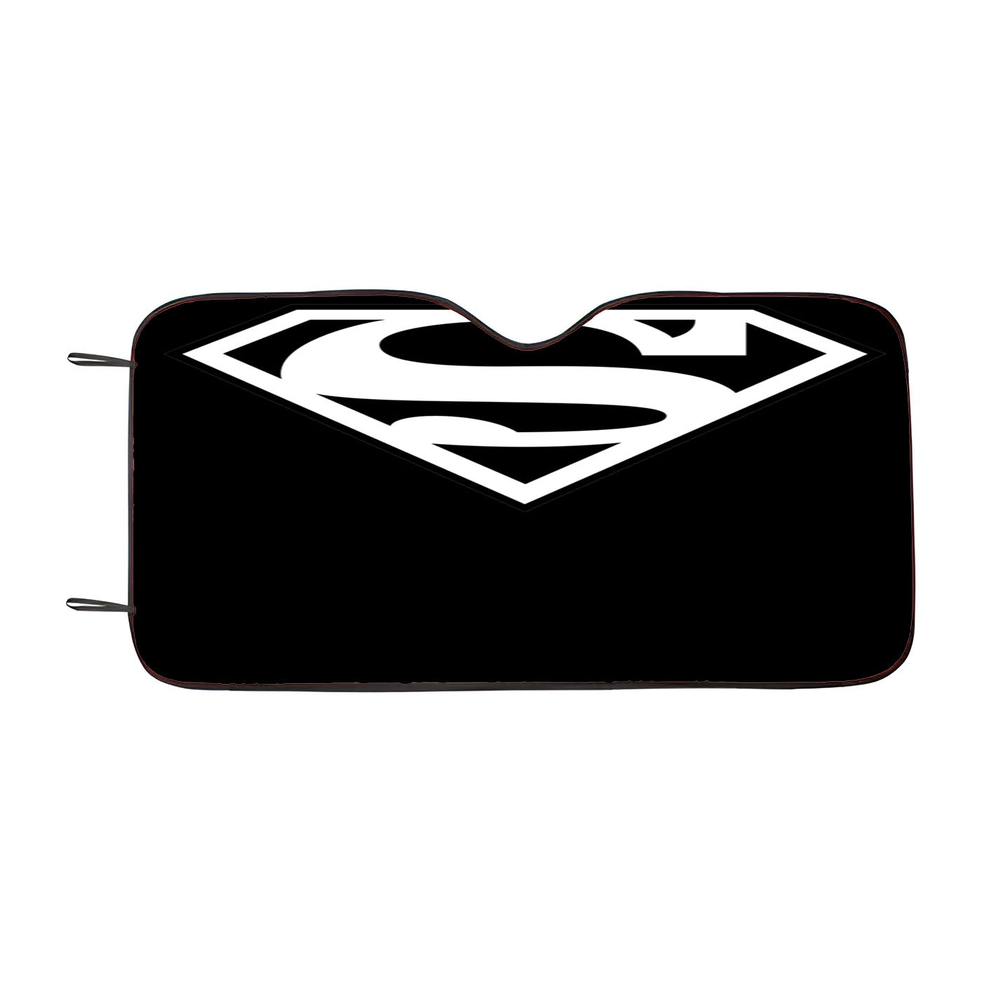 Black White Superman Logo Car Windshield Sunshade