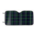 Blue And Green Plaid Car Windshield Sunshade