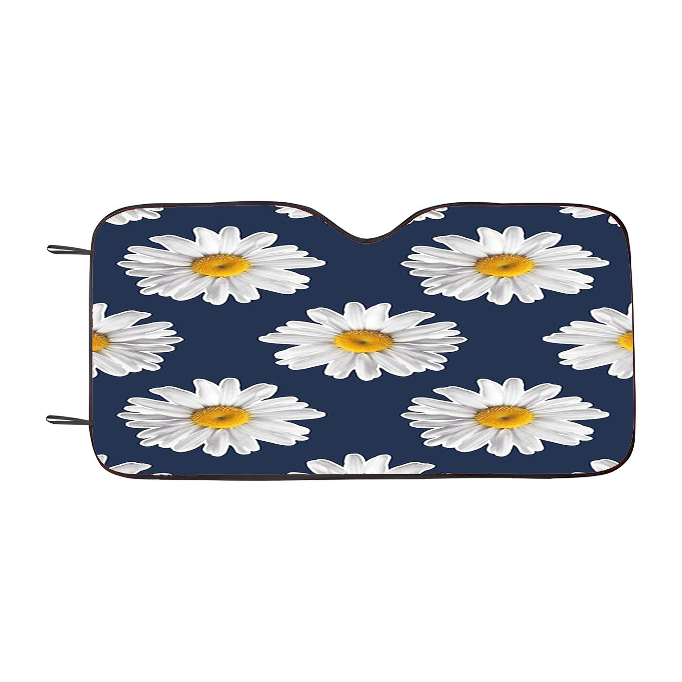 Blue Daisy Flower Car Windshield Sunshade