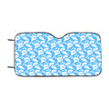 Blue Ghosts Pattern Halloween Car Windshield Sunshade