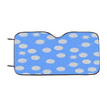 Blue Grey Planet Pattern Doodle Car Windshield Sunshade