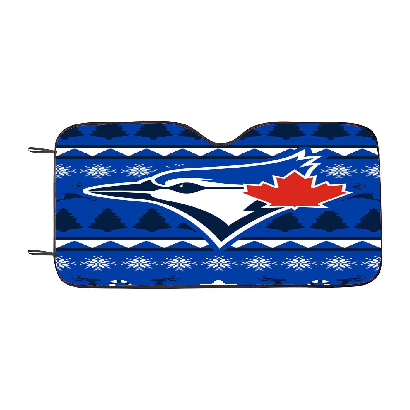 Blue Jays Christmas Sweater Car Windshield Sunshade