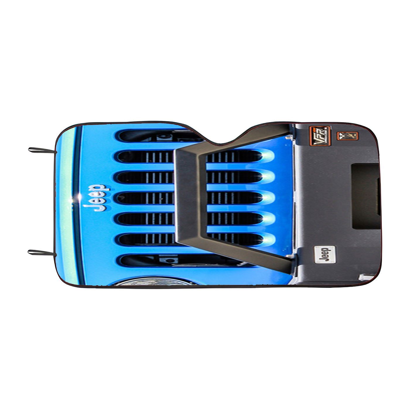 Blue Jeep Wrangler Car Windshield Sunshade