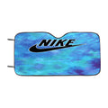 Blue Nike Tie Dye Car Windshield Sunshade