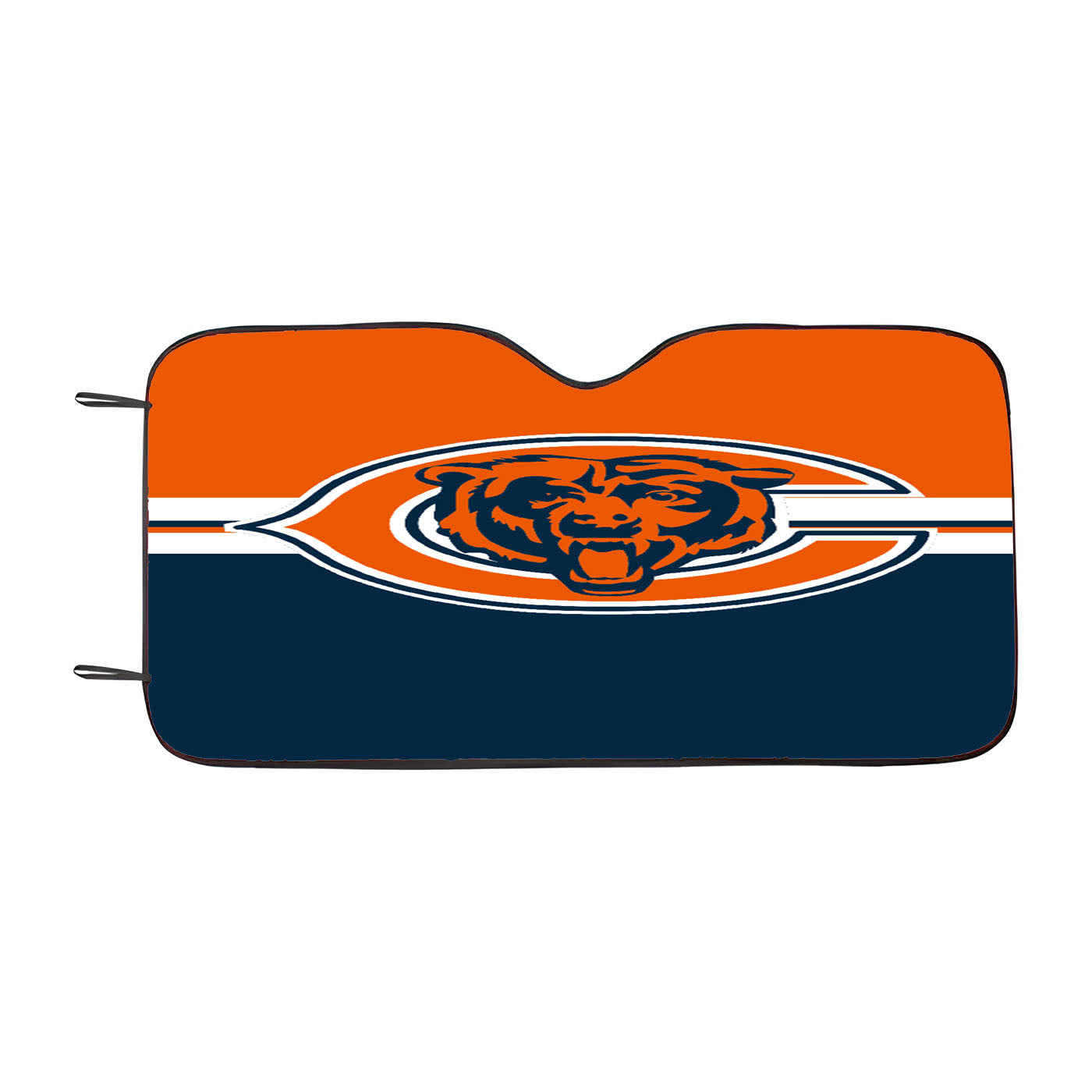 Blue Orange Chicago Bears Wallpaper Car Windshield Sunshade
