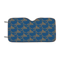 Blue Orange Sailor Ship Pattern Car Windshield Sunshade