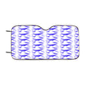 Blue Plane Art Pattern Ori Car Windshield Sunshade