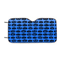 Blue Pumpkins Pattern Silhouette Car Windshield Sunshade
