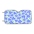 Blue Spring Flowers Car Windshield Sunshade