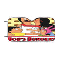 Bobs Burgers With Burgers Pattern Car Windshield Sunshade