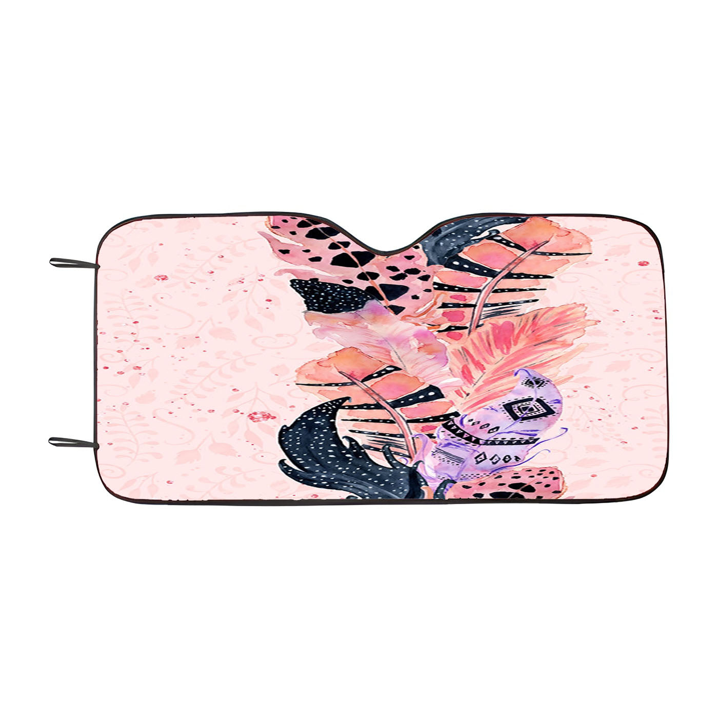 Boho Watercolor Car Windshield Sunshade