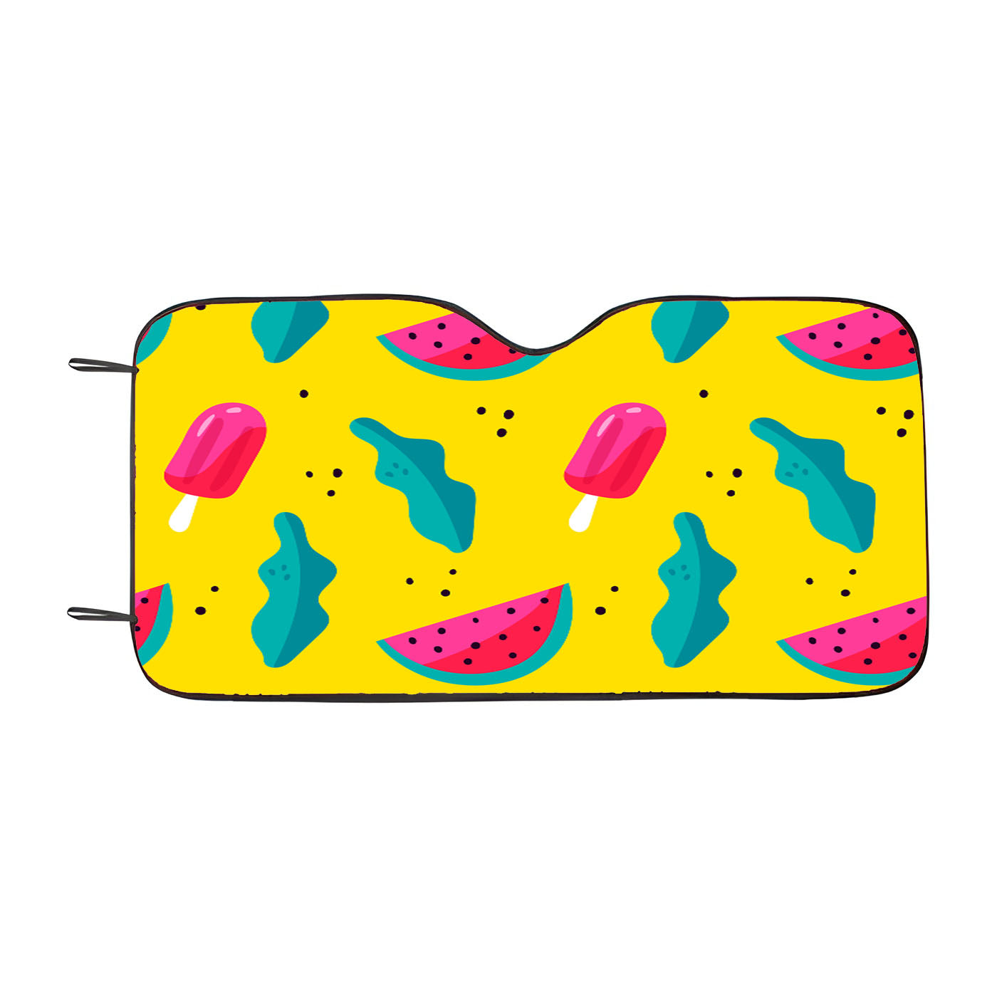 Bright Summer Patterns 01 Car Windshield Sunshade