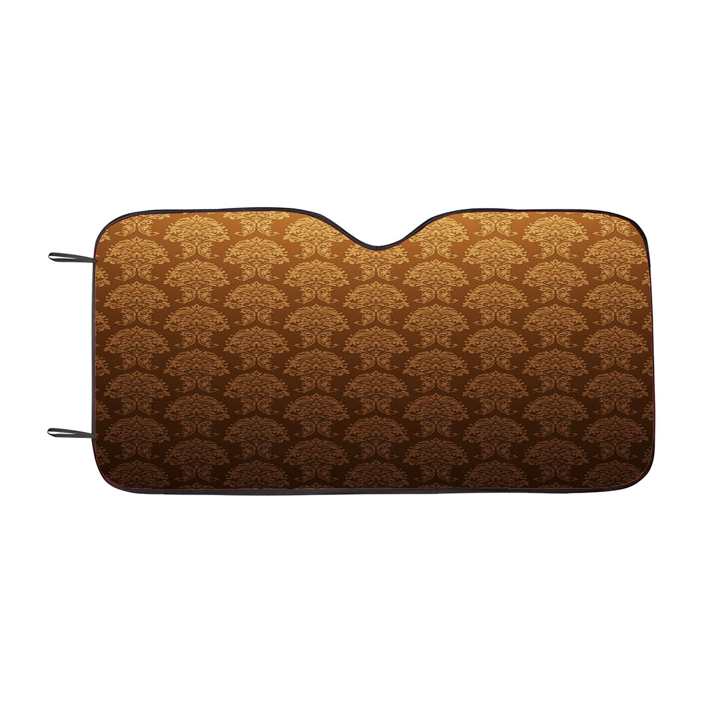 Brown Orange Texture Patterns Car Windshield Sunshade