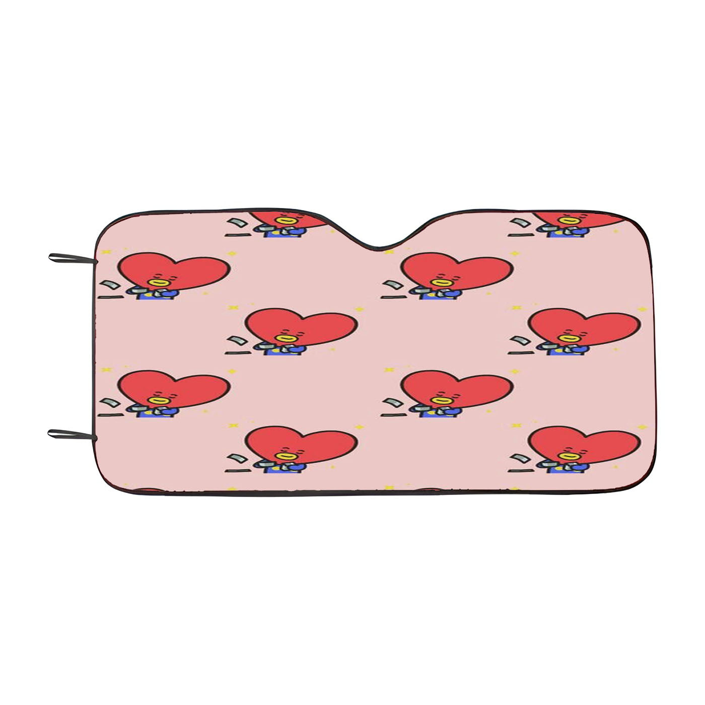 Bt21 Tata Character Pattern Wallpapers Car Windshield Sunshade