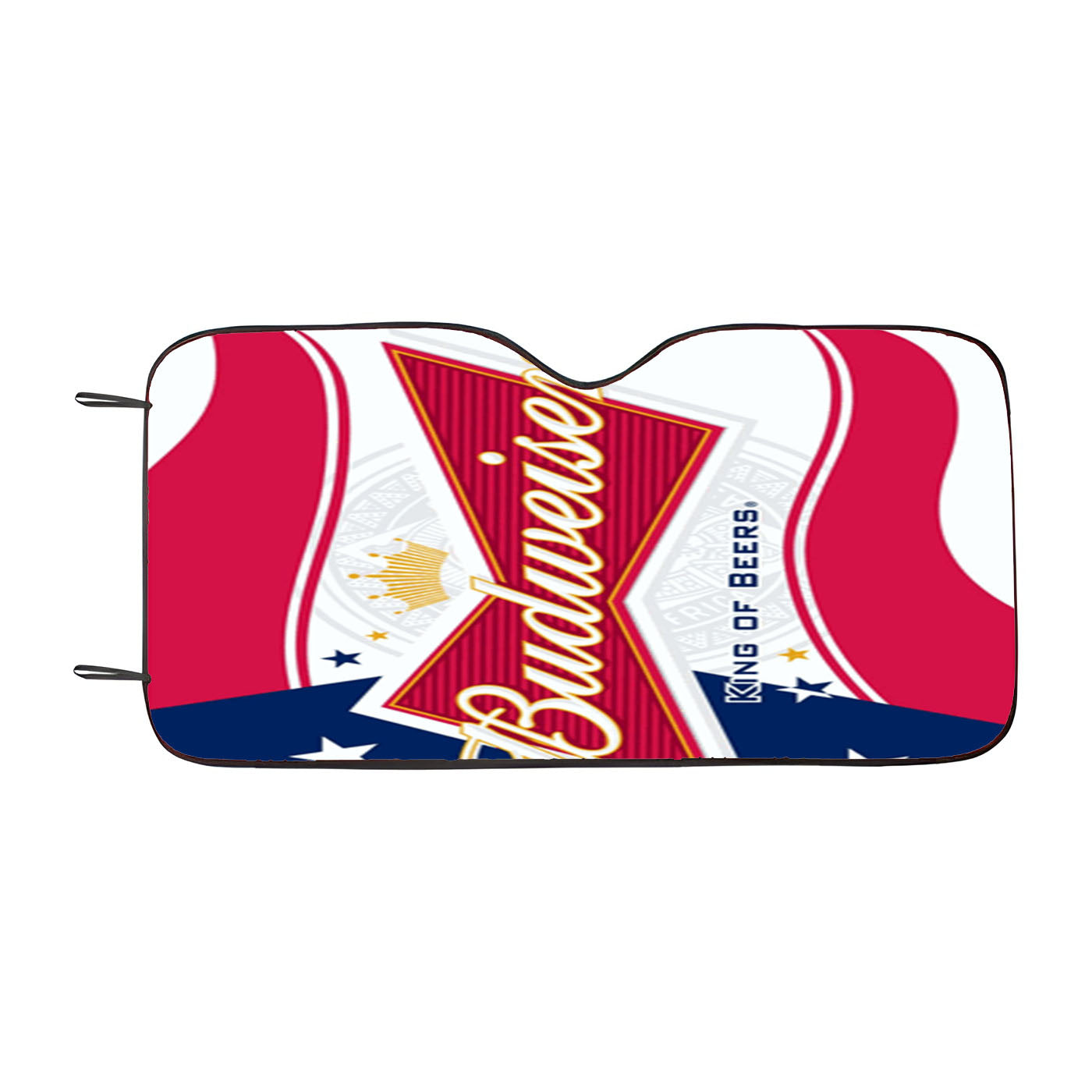 Budweiser American Flag Logo Car Windshield Sunshade