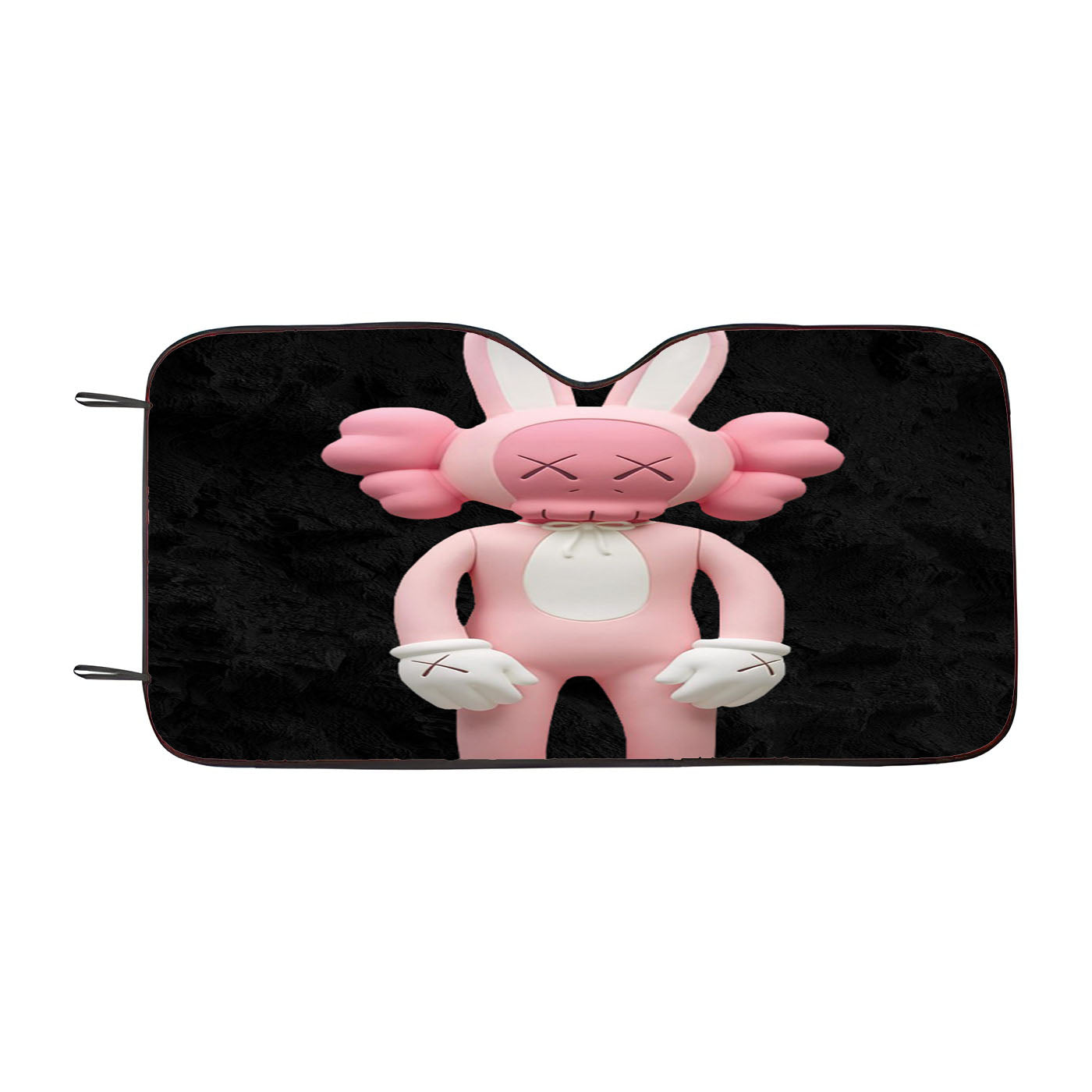 Bunny Pink Girl Figure Kaws Car Windshield Sunshade