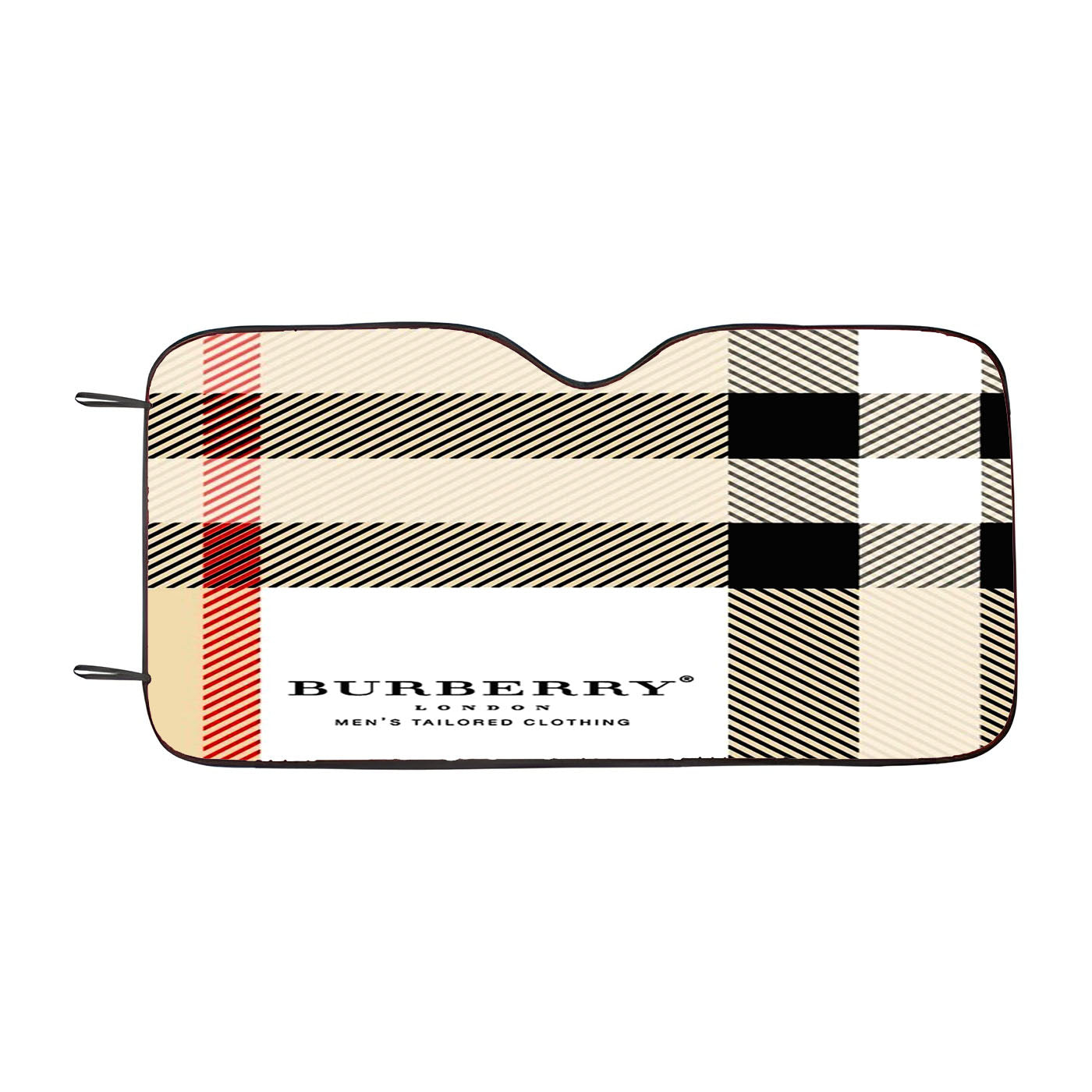 Burberry Pattern Square Car Windshield Sunshade