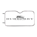 Burberry White Car Windshield Sunshade