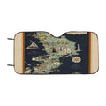 Calabria Map From 1939 Car Windshield Sunshade