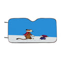 Calvin And Hobbes Christmas Snow Car Windshield Sunshade