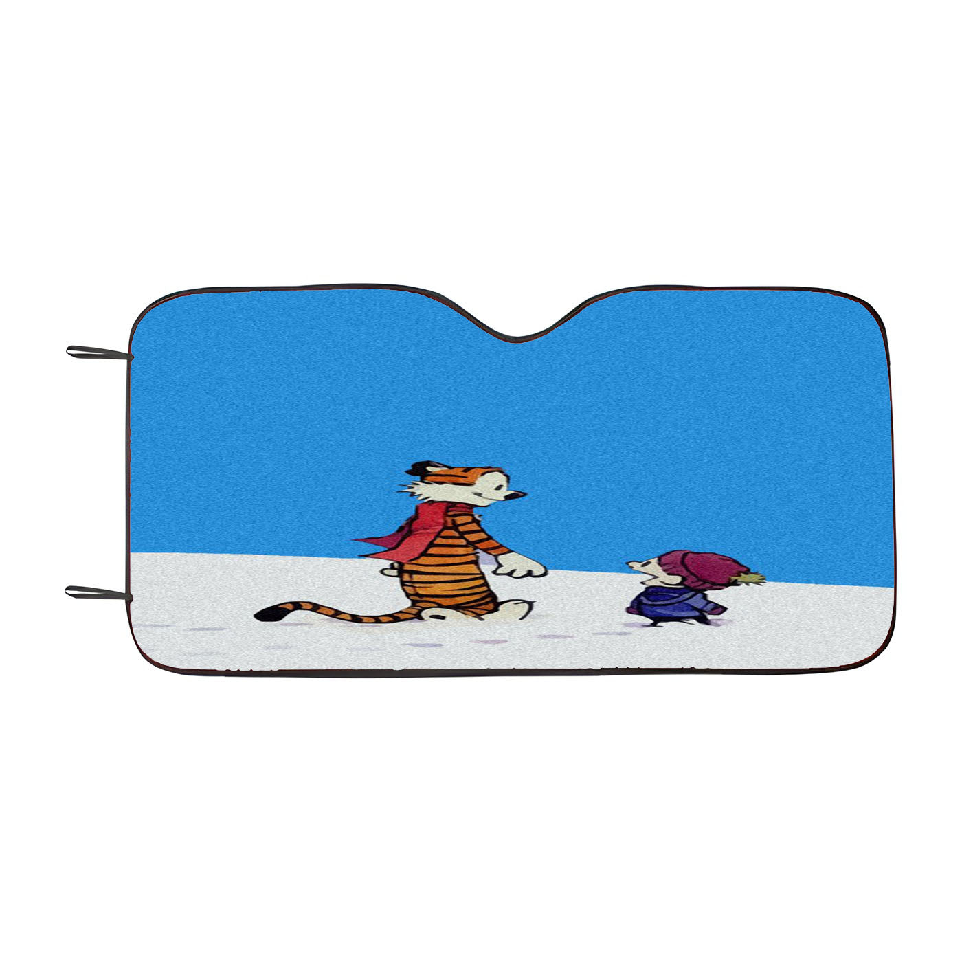 Calvin And Hobbes Christmas Snow Car Windshield Sunshade