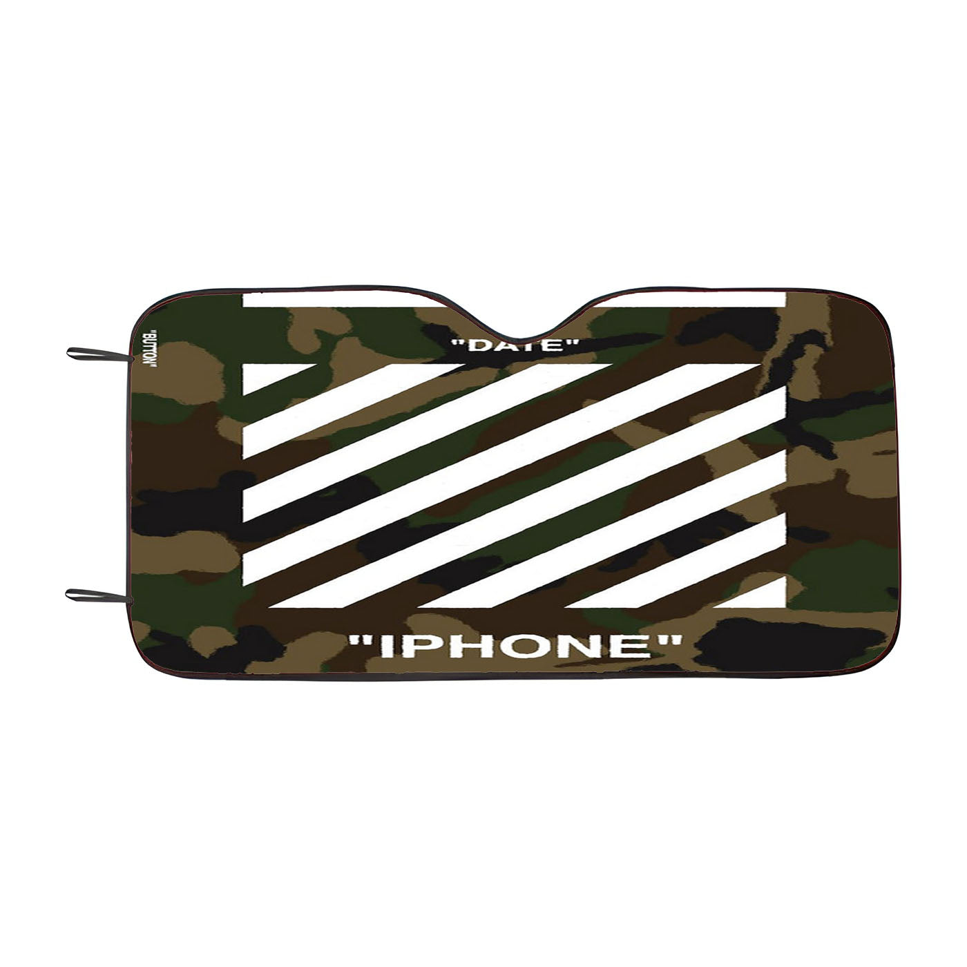 Camouflage Off White Style Car Windshield Sunshade