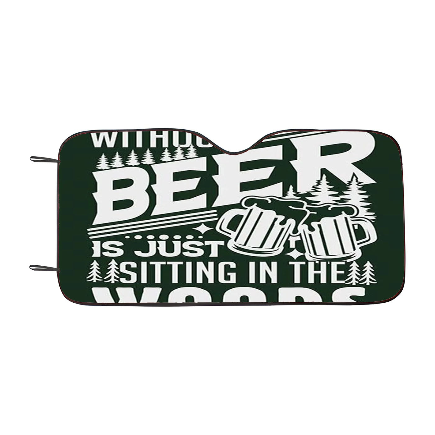 Camping Without Beer Car Windshield Sunshade