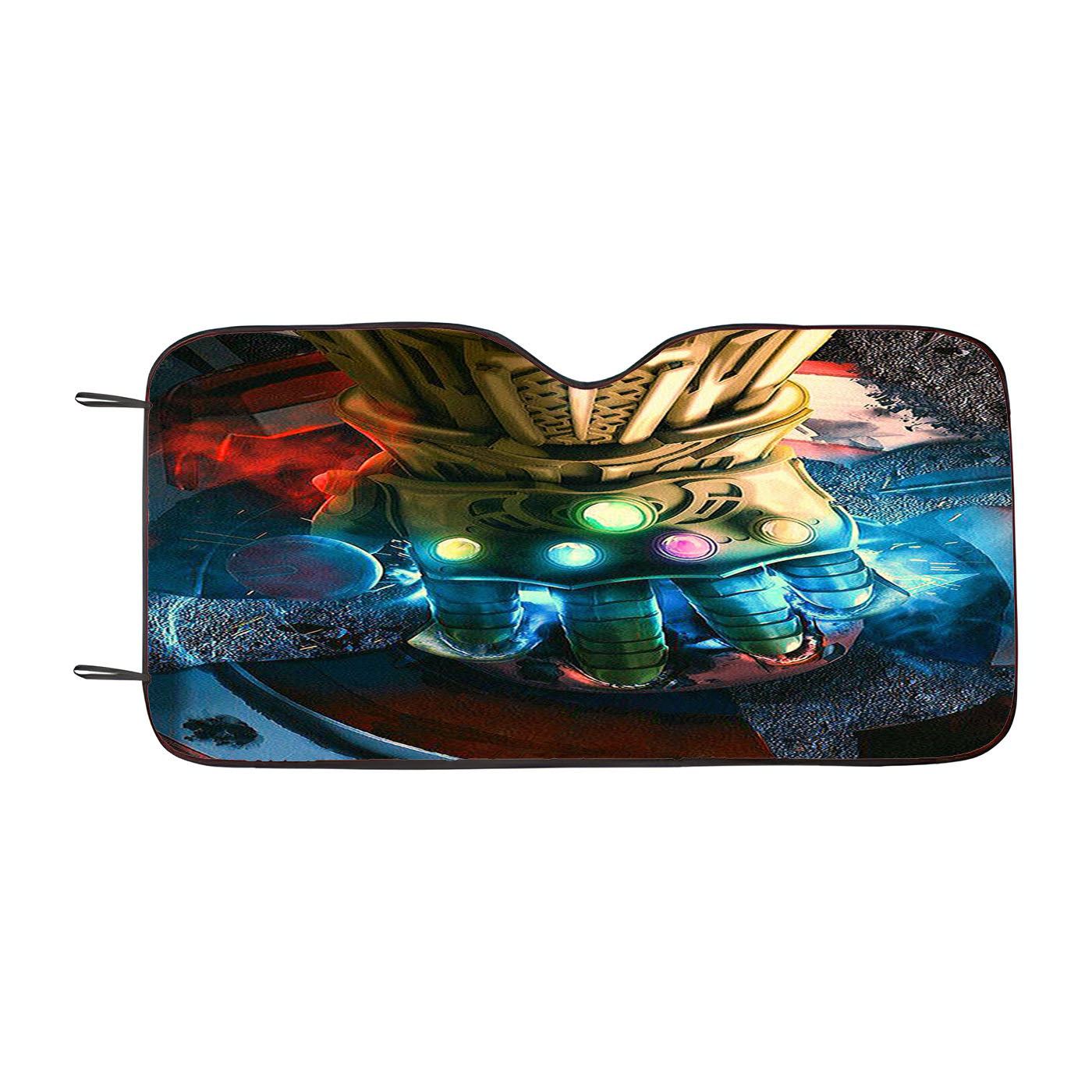 Captain America%27S Destroyed Shield Car Windshield Sunshade