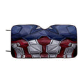 Captain America Abstract Suits Car Windshield Sunshade