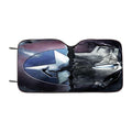 Captain America And Ironman Half Of Darkside Car Windshield Sunshade