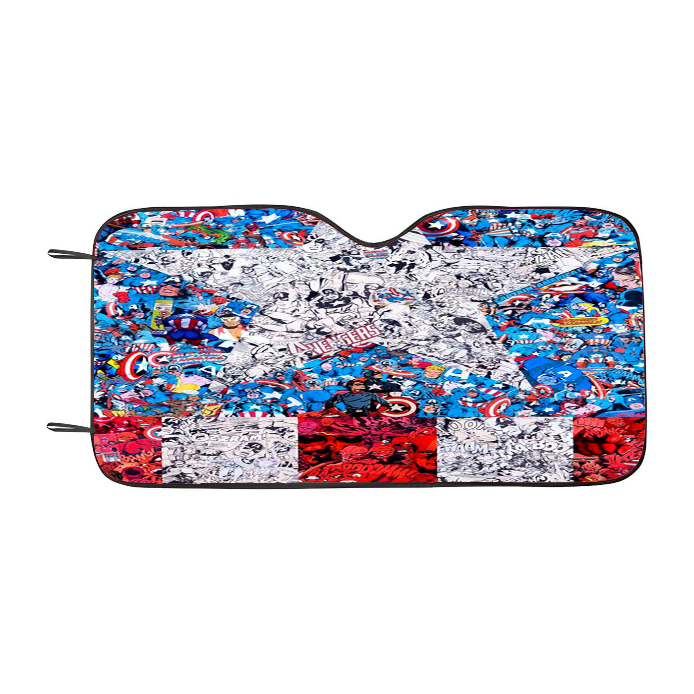 Captain America Collage Car Windshield Sunshade