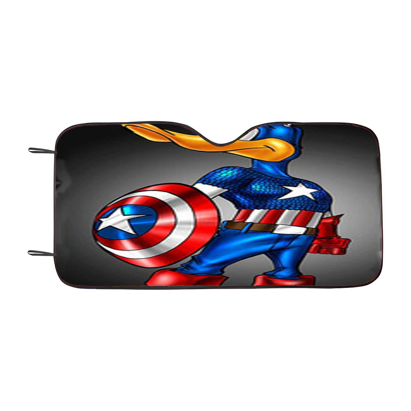 Captain America Daffy Duck Car Windshield Sunshade
