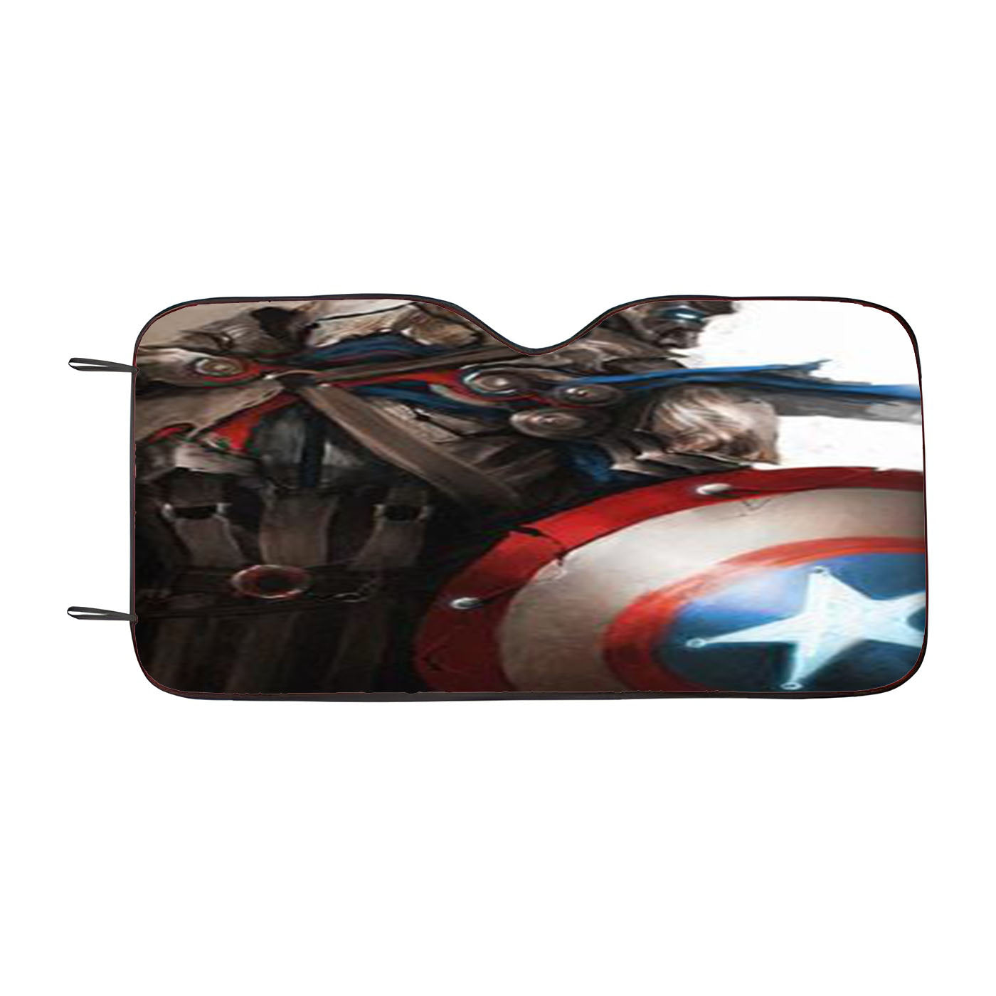 Captain America Medieval Car Windshield Sunshade