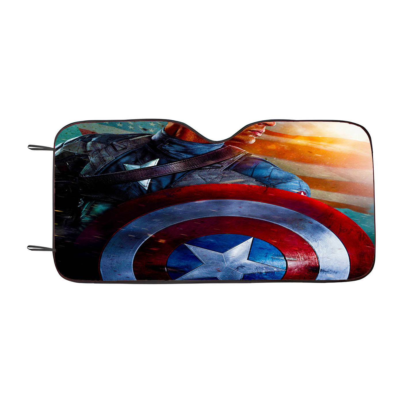 Captain America Shield Car Windshield Sunshade