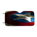 Captain America Shield Damaged Car Windshield Sunshade