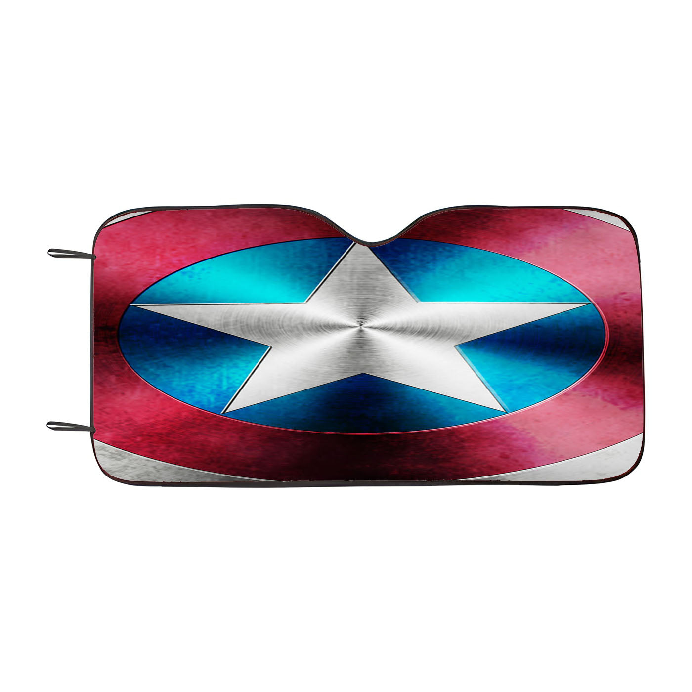 Captain America Shield Inspired Car Windshield Sunshade