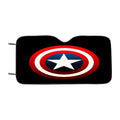 Captain America Shield Logo Black Car Windshield Sunshade
