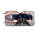 Captain America X Chris Evans Illustration Car Windshield Sunshade